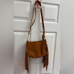 Brown Fringe Women Bag